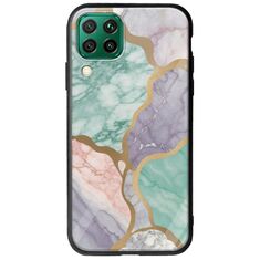The Marble Collection - Pastel Huawei P40 Lite Groove TPU (Tempered Glass και TPU)