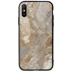 The Marble Collection - Natural Xiaomi Redmi 9A Groove TPU (Tempered Glass και TPU)