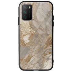 The Marble Collection - Natural Xiaomi Poco M3 Groove TPU (Tempered Glass και TPU)