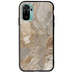 The Marble Collection - Natural Xiaomi Redmi Note 10 / 10s Groove TPU (Tempered Glass και TPU)