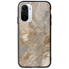 The Marble Collection - Natural Xiaomi Poco F3 Groove TPU (Tempered Glass και TPU)