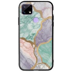 The Marble Collection - Pastel Realme C21 Groove TPU (Tempered Glass και TPU)