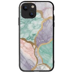 The Marble Collection - Pastel iPhone 13  Groove TPU (Tempered Glass και TPU)