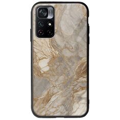 The Marble Collection - Natural Xiaomi Poco M4 Pro 5G Groove TPU (Tempered Glass και TPU)