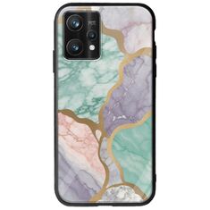 The Marble Collection - Pastel Realme 9 Pro Plus Groove TPU (Tempered Glass και TPU)
