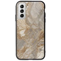 The Marble Collection - Natural Samsung Galaxy S22 Plus Groove TPU (Tempered Glass και TPU)