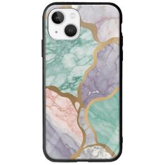 The Marble Collection - Pastel iPhone 14 Groove TPU (Tempered Glass και TPU)