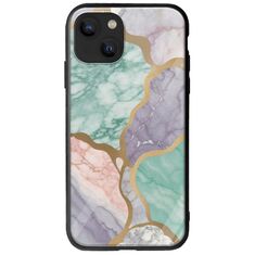 The Marble Collection - Pastel iPhone 14 Plus Groove TPU (Tempered Glass και TPU)