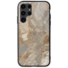 The Marble Collection - Natural Samsung Galaxy S23 Ultra 5G Groove TPU (Tempered Glass και TPU)