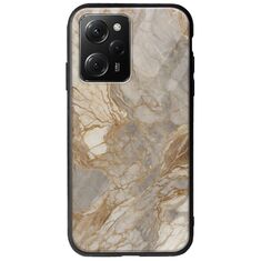 The Marble Collection - Natural Xiaomi Poco X5 Pro 5G Groove TPU (Tempered Glass και TPU)