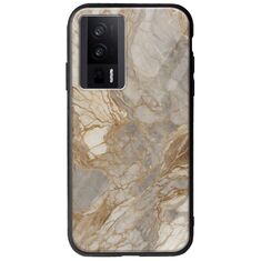 The Marble Collection - Natural Xiaomi Poco F5 Pro 5G Groove TPU (Tempered Glass και TPU)
