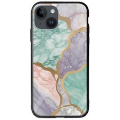The Marble Collection - Pastel iPhone 15 Plus Groove TPU (Tempered Glass και TPU)