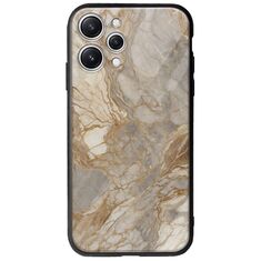 The Marble Collection - Natural Xiaomi Redmi 12 5G Groove TPU (Tempered Glass και TPU)