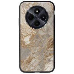 The Marble Collection - Natural Xiaomi Poco C75 4G Groove TPU (Tempered Glass και TPU)