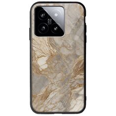 The Marble Collection - Natural Xiaomi 14T 5G Groove TPU (Tempered Glass και TPU)