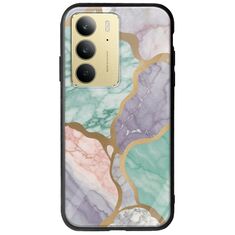 The Marble Collection - Pastel Realme 14x 5G Groove TPU (Tempered Glass και TPU)