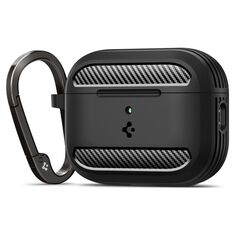 Θήκη Spigen Rugged Armor AirPods Pro 3 Black – μπροστινή όψη