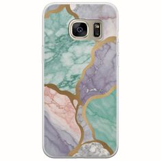 The Marble Collection - Pastel Samsung Galaxy S7 Edge Flexible TPU (Διάφανη Σιλικόνη)
