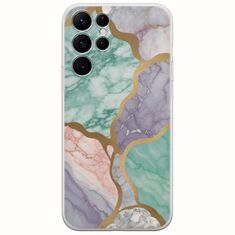 The Marble Collection - Pastel Samsung Galaxy S22 Ultra Flexible TPU (Διάφανη Σιλικόνη)