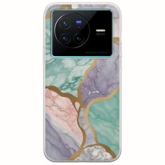 The Marble Collection - Pastel Vivo X80 Flexible TPU (Διάφανη Σιλικόνη)