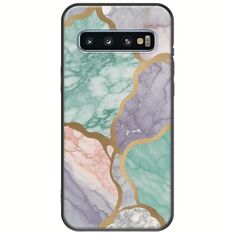 The Marble Collection - Pastel Samsung Galaxy S10 Plus Black TPU (Μαύρη Σιλικόνη)