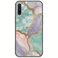 The Marble Collection - Pastel Samsung Galaxy Note 10 Black TPU (Μαύρη Σιλικόνη)