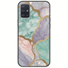 The Marble Collection - Pastel Samsung Galaxy A71 Black TPU (Μαύρη Σιλικόνη)