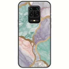 The Marble Collection - Pastel Xiaomi Redmi Note 9S / 9 Pro / 9 Pro Max Black TPU (Μαύρη Σιλικόνη)