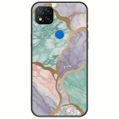 The Marble Collection - Pastel Xiaomi Redmi 9C Black TPU (Μαύρη Σιλικόνη)