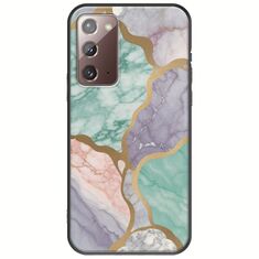 The Marble Collection - Pastel Samsung Galaxy Note 20 Black TPU (Μαύρη Σιλικόνη)