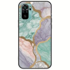 The Marble Collection - Pastel Xiaomi Redmi Note 10 / 10s Black TPU (Μαύρη Σιλικόνη)