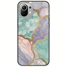 The Marble Collection - Pastel Xiaomi Mi 11 Lite / 11 Lite NE / 5G Black TPU (Μαύρη Σιλικόνη)