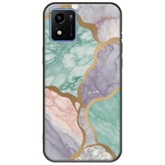 The Marble Collection - Pastel Vivo Y01 Black TPU (Μαύρη Σιλικόνη)