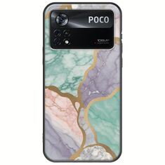 The Marble Collection - Pastel Xiaomi Poco X4 Pro 5G Black TPU (Μαύρη Σιλικόνη)