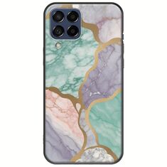 The Marble Collection - Pastel Samsung Galaxy M53 5G Black TPU (Μαύρη Σιλικόνη)