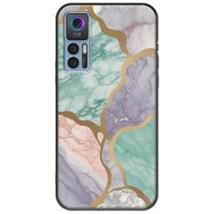 The Marble Collection - Pastel TCL 30 / 30 5G / 30+ Black TPU (Μαύρη Σιλικόνη)
