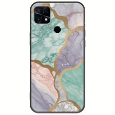The Marble Collection - Pastel Xiaomi Poco C40 Black TPU (Μαύρη Σιλικόνη)
