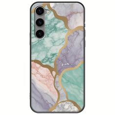 The Marble Collection - Pastel Samsung Galaxy S23 Plus 5G Black TPU (Μαύρη Σιλικόνη)