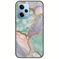 The Marble Collection - Pastel Xiaomi Redmi Note 12 4G Black TPU (Μαύρη Σιλικόνη)