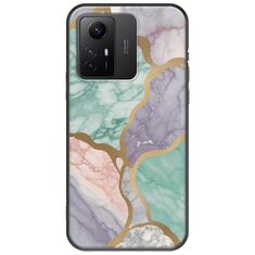 The Marble Collection - Pastel Xiaomi Redmi Note 12S Black TPU (Μαύρη Σιλικόνη)