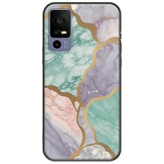 The Marble Collection - Pastel TCL 40R 5G Black TPU (Μαύρη Σιλικόνη)