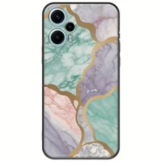 The Marble Collection - Pastel Xiaomi Poco F5 5G Black TPU (Μαύρη Σιλικόνη)