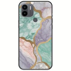 The Marble Collection - Pastel Xiaomi Redmi A1 Plus Black TPU (Μαύρη Σιλικόνη)