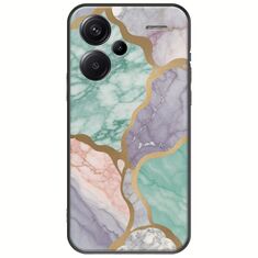 The Marble Collection - Pastel Xiaomi Redmi Note 13 Pro Plus 5G Black TPU (Μαύρη Σιλικόνη)
