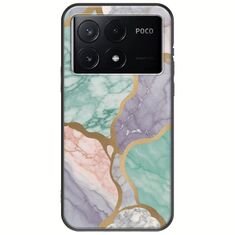 The Marble Collection - Pastel Xiaomi Poco X6 Pro 5G Black TPU (Μαύρη Σιλικόνη)
