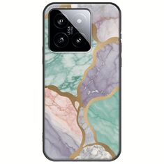 The Marble Collection - Pastel Xiaomi 14 5G Black TPU (Μαύρη Σιλικόνη)