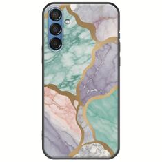 The Marble Collection - Pastel Samsung Galaxy M15 5G Black TPU (Μαύρη Σιλικόνη)