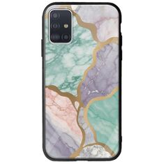 The Marble Collection - Pastel Samsung Galaxy A71 Groove TPU (Tempered Glass και TPU)