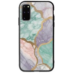 The Marble Collection - Pastel Samsung Galaxy S20 Plus Groove TPU (Tempered Glass και TPU)