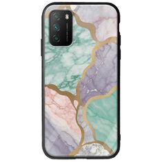 The Marble Collection - Pastel Xiaomi Poco M3 Groove TPU (Tempered Glass και TPU)